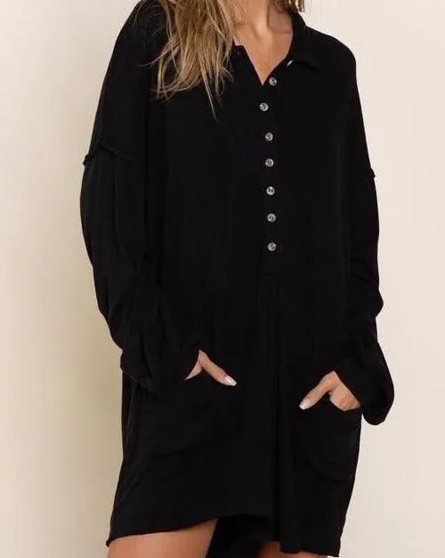 Sasha Button Up Romper