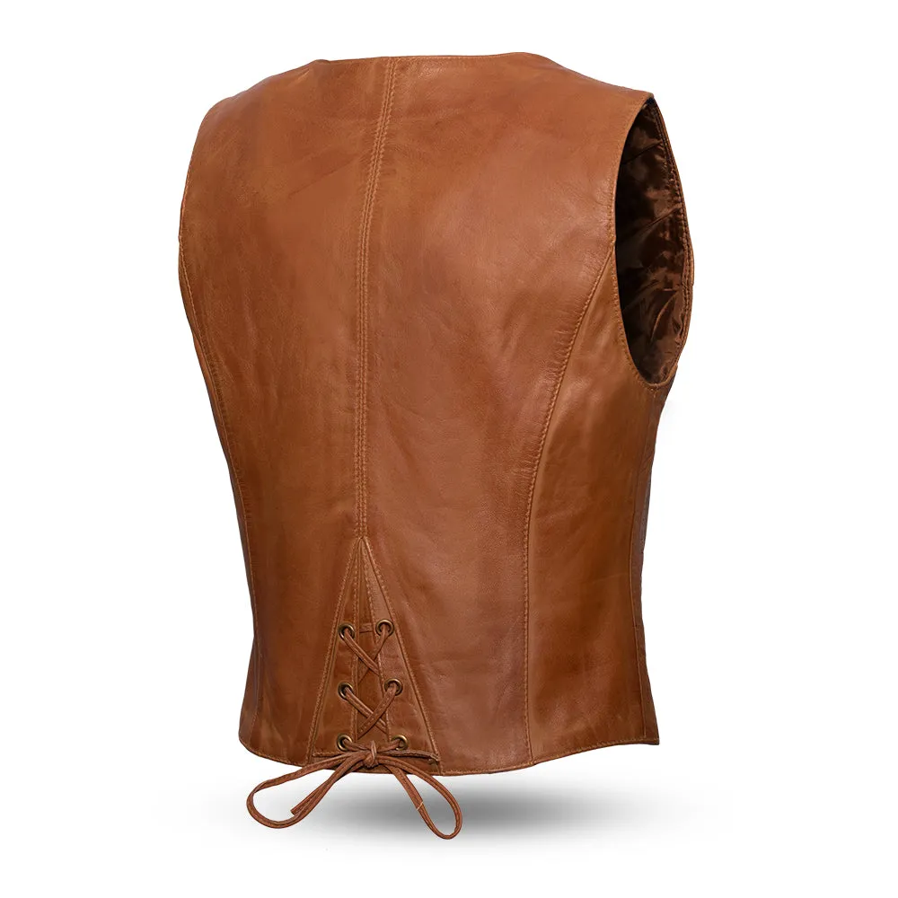 SATIN Motorcycle Leather Vest