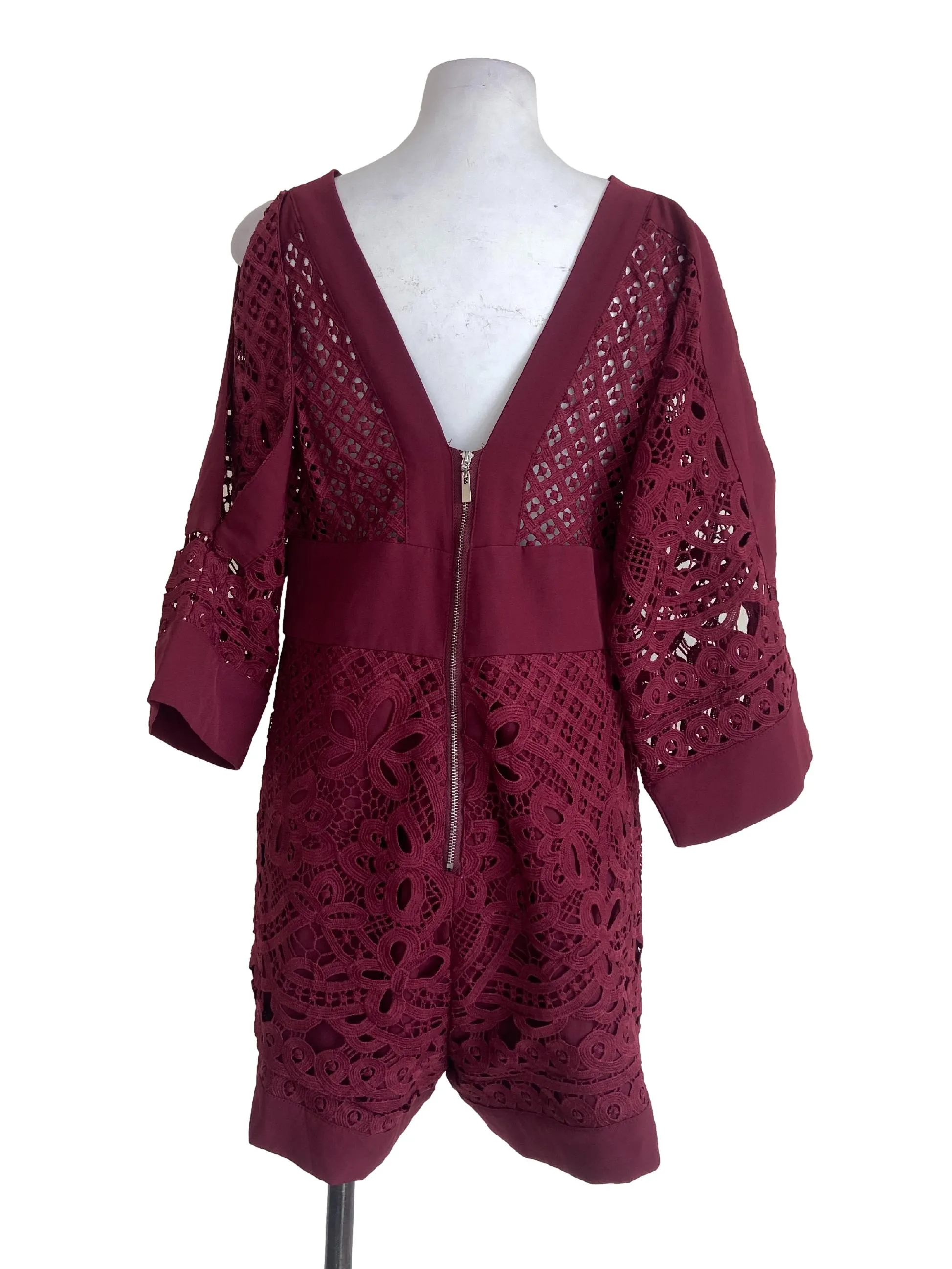 Scarlet Red Lace Off Shoulder Rompers