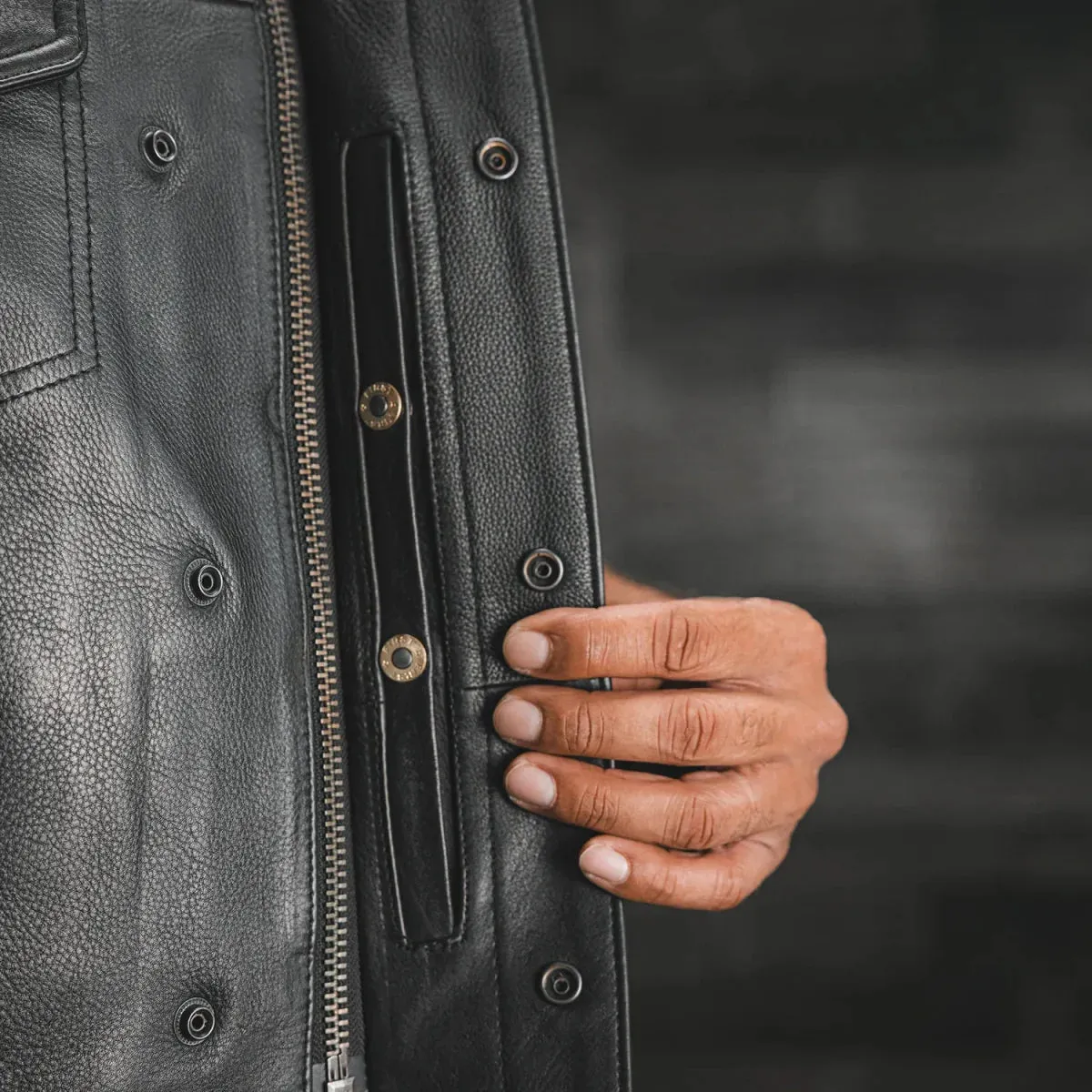 Sharp Shooter Men's Motorcycle Leather Vest - Extreme Biker Leather