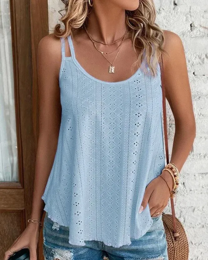 Stunncal Crew Neck Sleeveless Tank Top