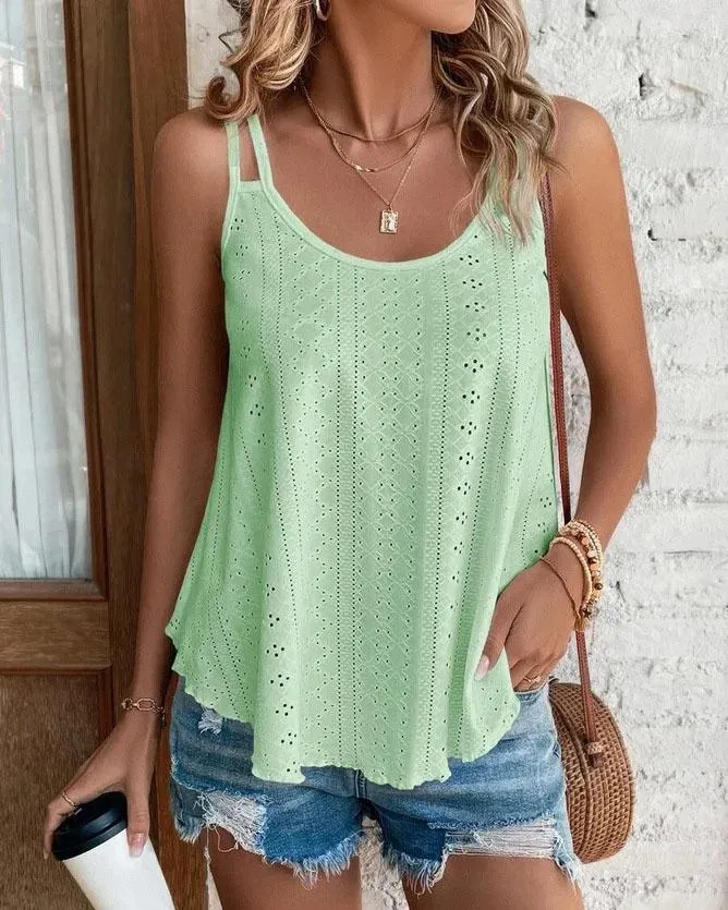 Stunncal Crew Neck Sleeveless Tank Top
