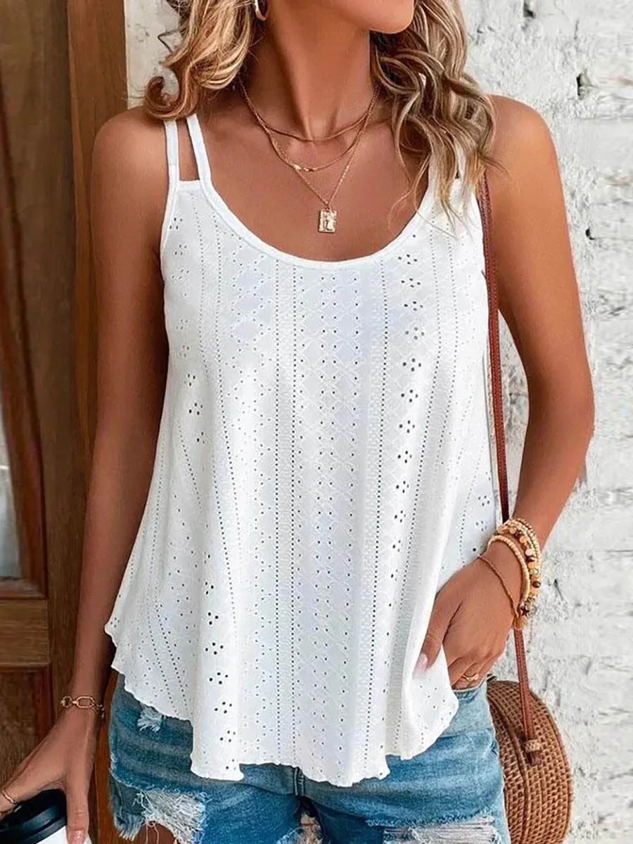 Stunncal Crew Neck Sleeveless Tank Top