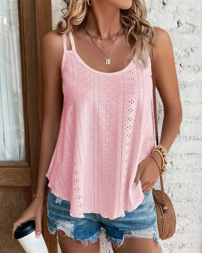 Stunncal Crew Neck Sleeveless Tank Top