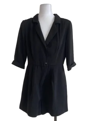 Velvet Black Romper