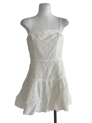 White Floral Rompers