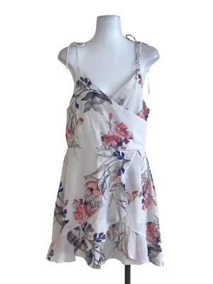White Floral Rompers
