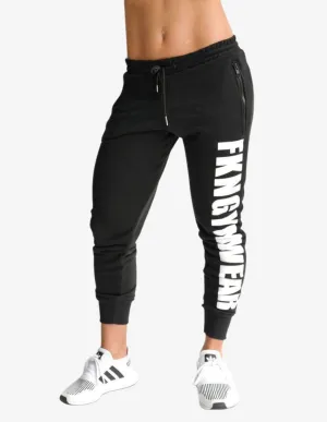 Women's Gym Track Pants | Bootyfit | Black