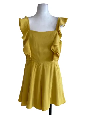 Yellow Ruffle Rompers TTR