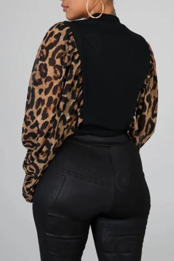 Zuni Leopard Blouse Plus